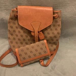 Dooney & Burke matching classic backpack + wallet